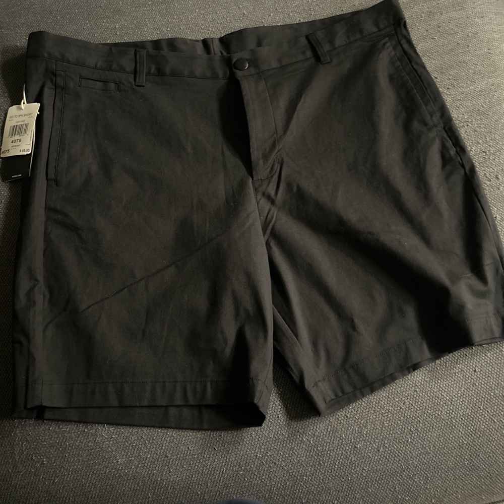 adidas Men's Charcoal Flat Front Shorts